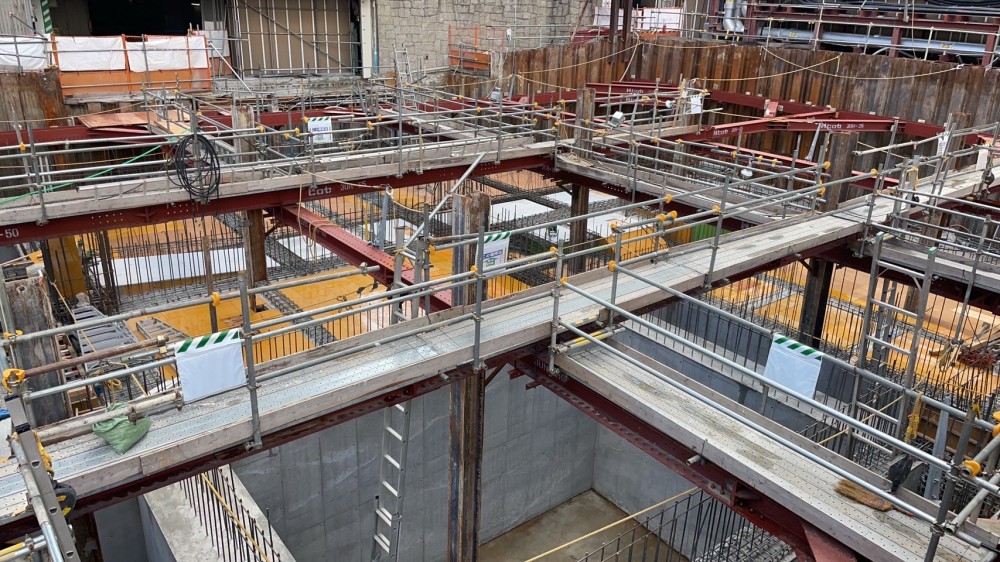 型枠施工現場写真_神戸市中央区施設建設現場④