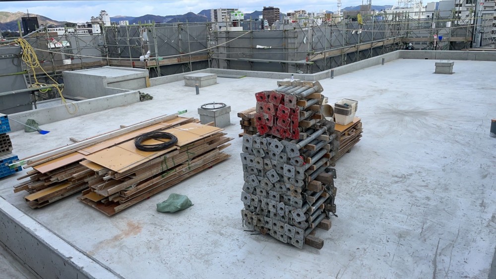 型枠施工の現場から-姫路市マンション施工③