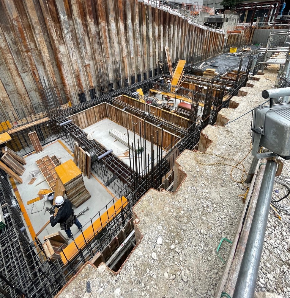 型枠施工現場写真_神戸市中央区施設建設現場⑥