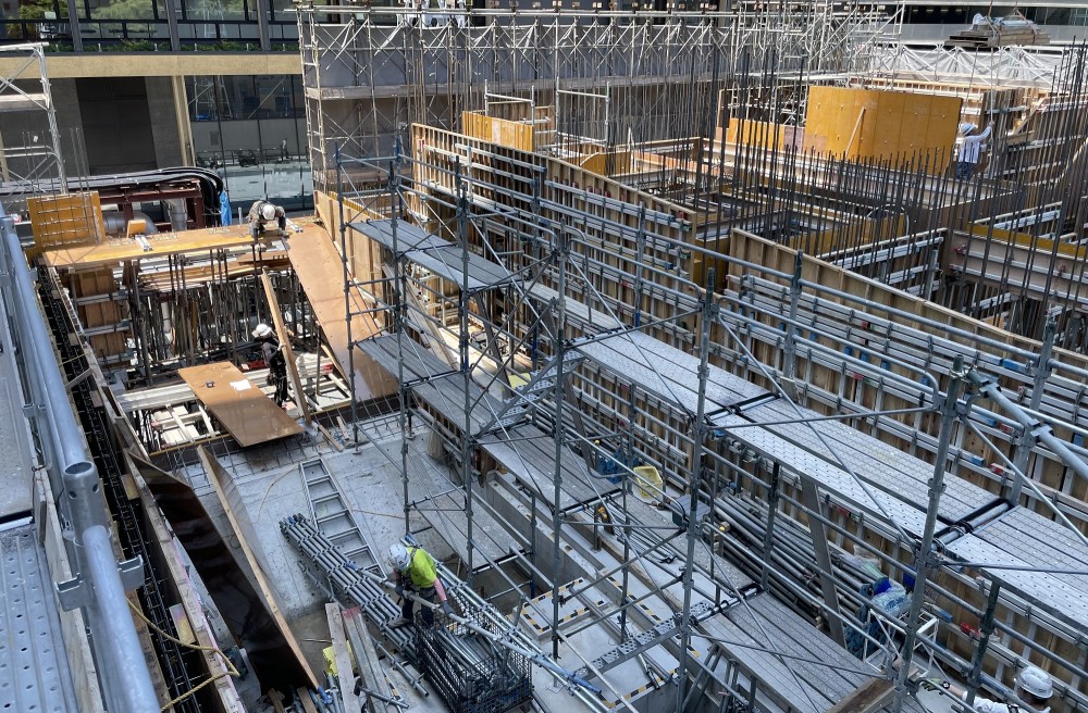 型枠施工の現場から_神戸市中央区施設建設現場⑦